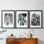Encre Jungle I - Impression sur mesure encadrée de qualité supérieure - 3 pièces-837962799-837962795