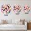 Horloge murale moderne moderne et multicolore futuriste-2033622432