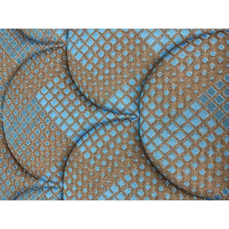 Matelas en mousse de 7 pouces, grand lit, confort moyen, gris et bleu, avec support et matelas à soulagement doux de 7 po pour lit, niveau de confort, avec base stable