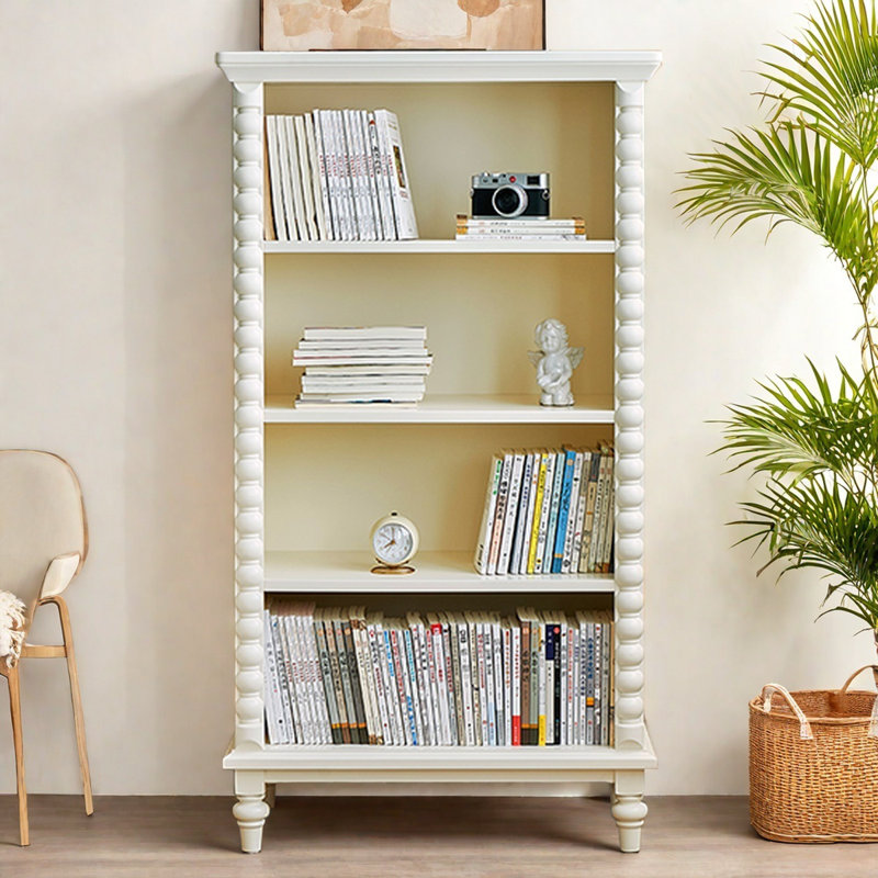 Bibliothèques rétro en bois massif noyer, (3 tablettes) H 41,7 po x l 41,7 po x P 15,7 po
