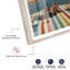 «Lakefront Leisure Shadowbox Print Vintage Art Prints» par Notoriart, cadre blond, 24 x 36-100627649-100627674