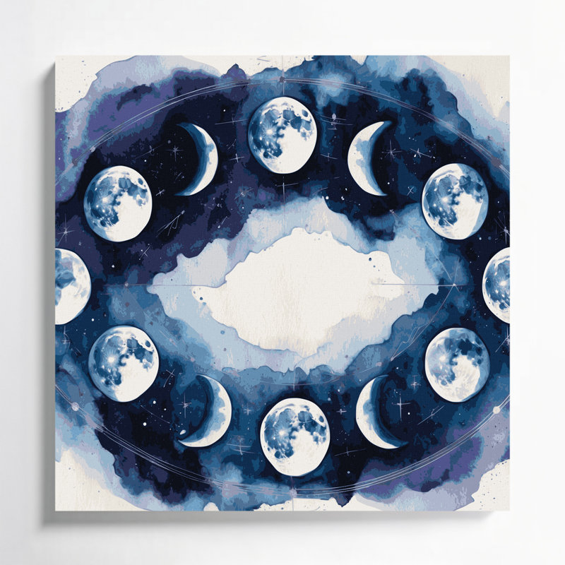Art mural sur toile beige, H 16 po x l 16 po