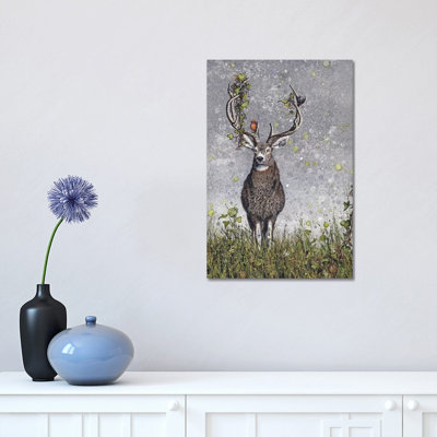 Stag by Maggie Vandewalle - Wrapped Canvas Print