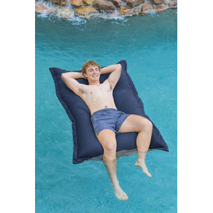 This swimming pool float is constructed of breathable, marine-grade  Sunbrella fabric. It's flexible, keeps it's co…