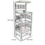 Chariot de cuisine en bois massif Theresa-1947800684