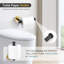 Ensemble d'accessoires de salle de bain de luxe, 10 pièces, quincaillerie en acier inoxydable SUS304 avec barres à serviettes et crochets de 23,6 po-129940434