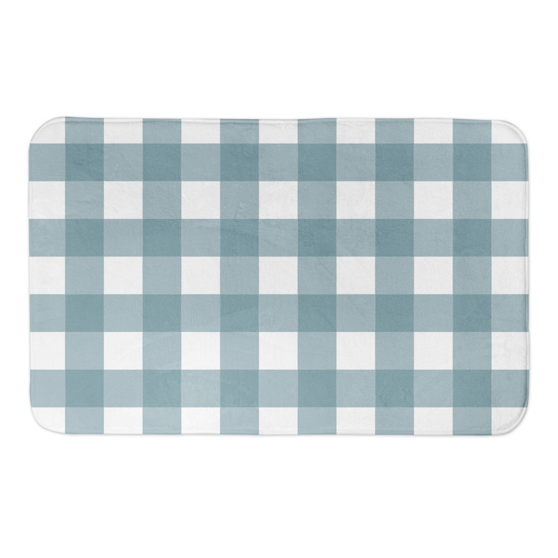 Tapis pour salle de bain Didcot, Bleu mer