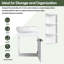 Ensemble de meuble-lavabo simple 16 po avec plateau en céramique et support de rangement flottant 16 po-1218754192