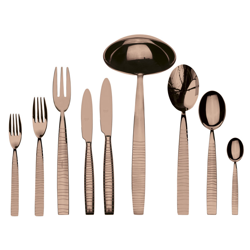 Tigre Flatware Set - 39 Pieces - Stainless Steel, Silver