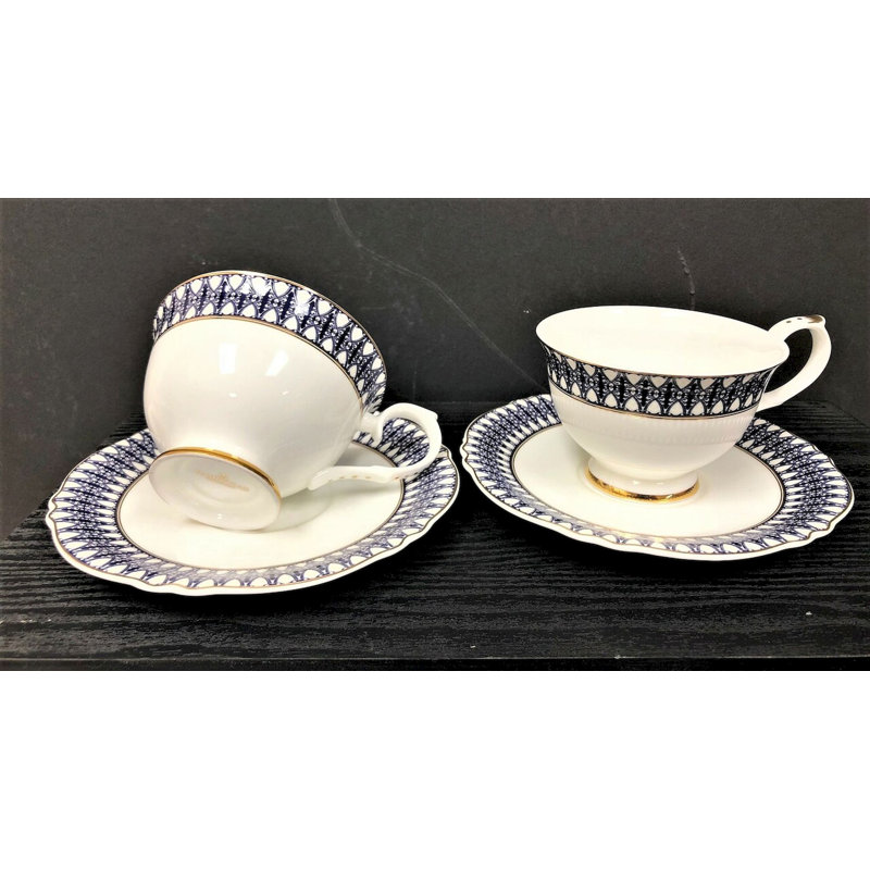 Bone China Teacup and Saucer