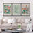 Classical Artwork Paris Florence Seoul Pastel Vibrant Abstract Flower Market Framed Canvas 3 Pieces Print Wall Art-90975423-90975424-119385130