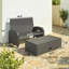 Canapé inclinable convertible 3 en 1, lit de jour d'extérieur en osier, lit de jour en rotin-992447324