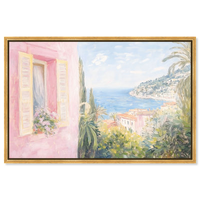 Mediterranean Pink Canvas by Art Remedy
