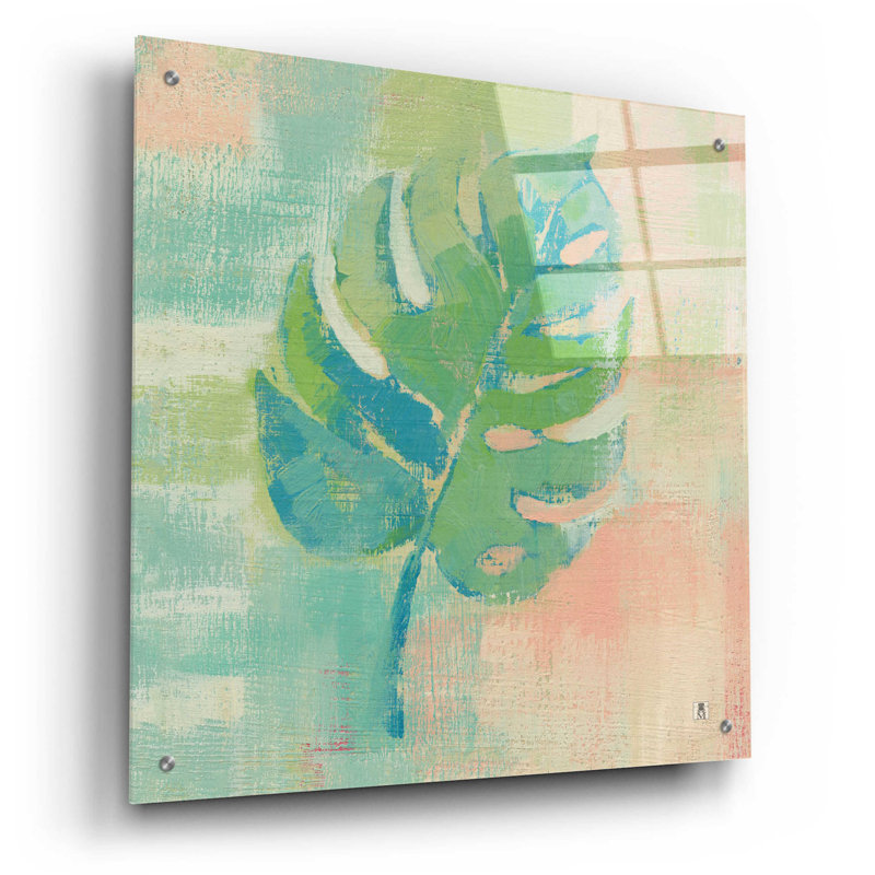 «Beach Cove Leaves I» par Studio Mousseau, H 24 po x l 24 po x P 0,2 po
