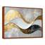 Toile abstraite abstraite «Introspection» en or et blanc I-1581469412-1581469411-1581469423