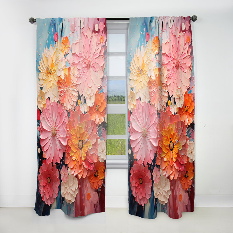 Bellanca - Collage Kaleidoscope IV - Modern Curtain - Velvet Room Darkening - 1 panel, 52" W x 120" L
