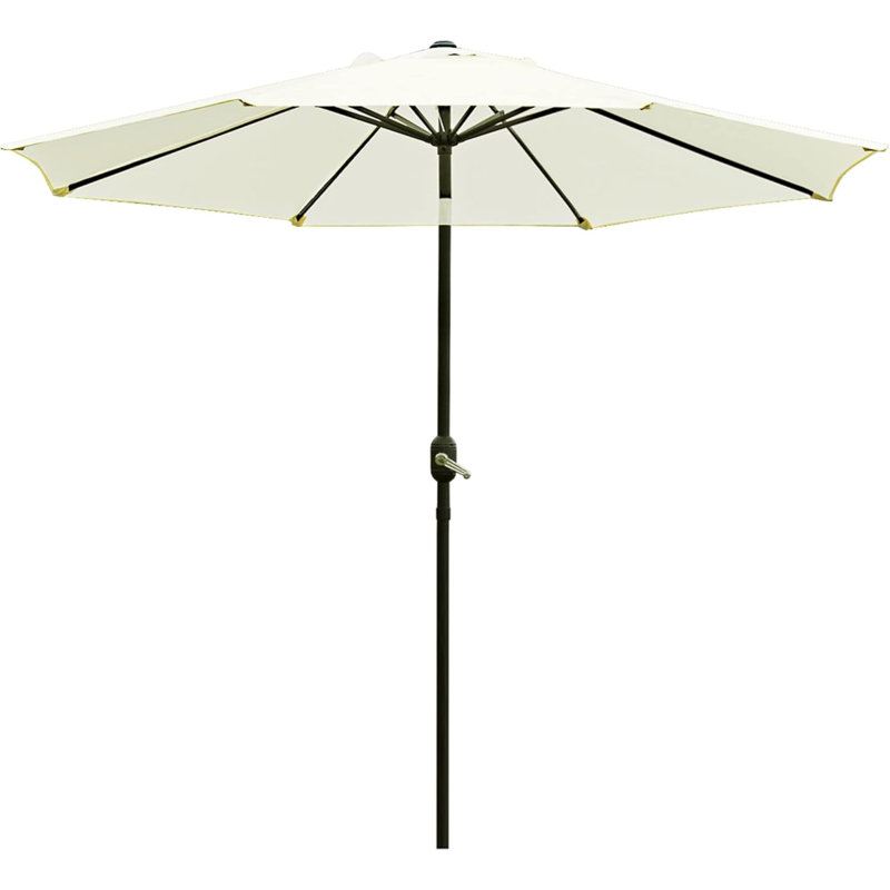Parasol de marché inclinable Tempo de 2,74 m, Beige