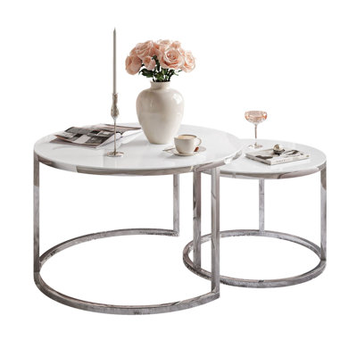 Couchtisch-Set Perryton aus Glas