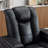 36.22" W Luxurious Power Recliner Home Theater Seating with Adjustable Headrest & Cup Holders & Ambient Light Strap-793546563