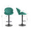 Tabourets de bar - tabourets de bar réglables avec dossier et repose-pieds, chaises de bar à hauteur de comptoir pour cuisine, pub-971897389