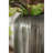 7X7x17" Aluminum Layered Chisel Oval Vase