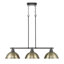 Luminaire suspendu linéaire 3 lumières Laramy-107150103-107150106