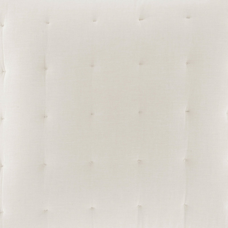 Cozy Cotton Puff Sham, King, White