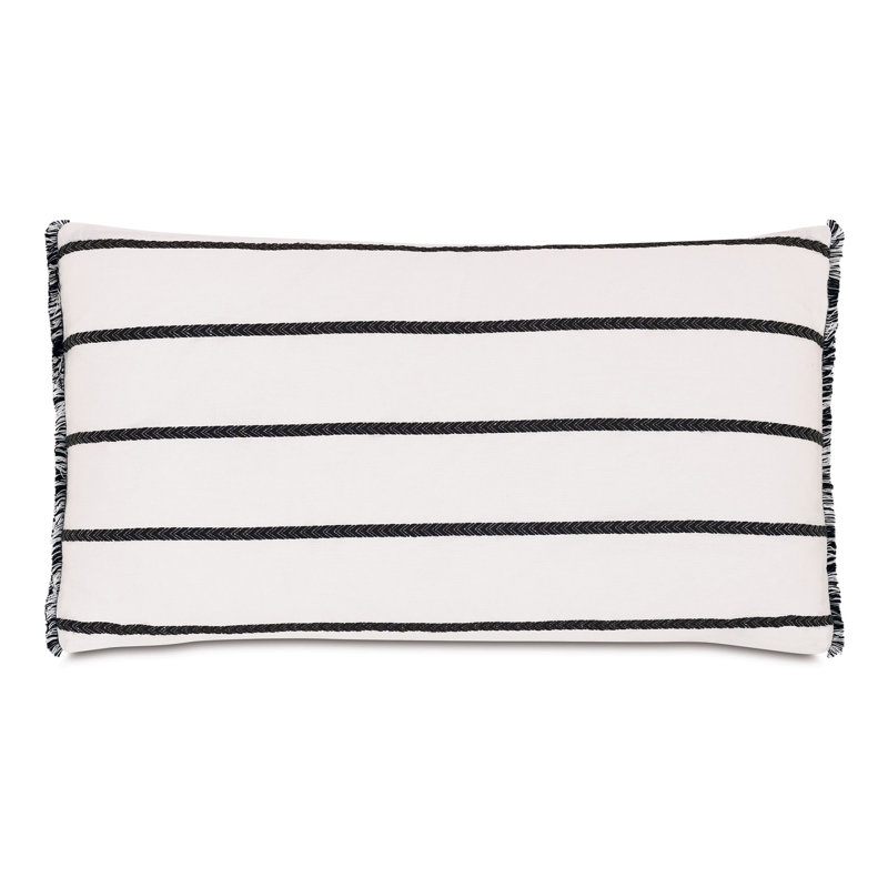 Connery Striped Linen Throw Pillow