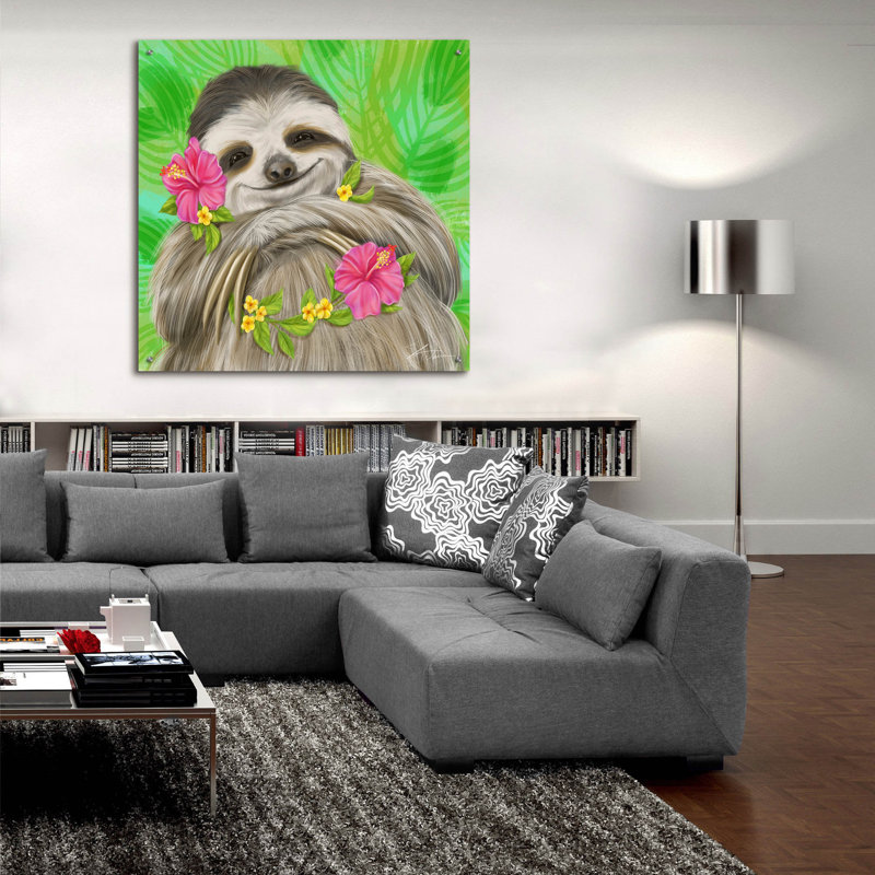 Art mural en verre «Ebène» par Shari Warren par Ebern Designs, H 36 po x l 36 po x P 0,2 po