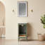 Meuble-lavabo simple autoportant de 18 po avec plateau entièrement assemblé