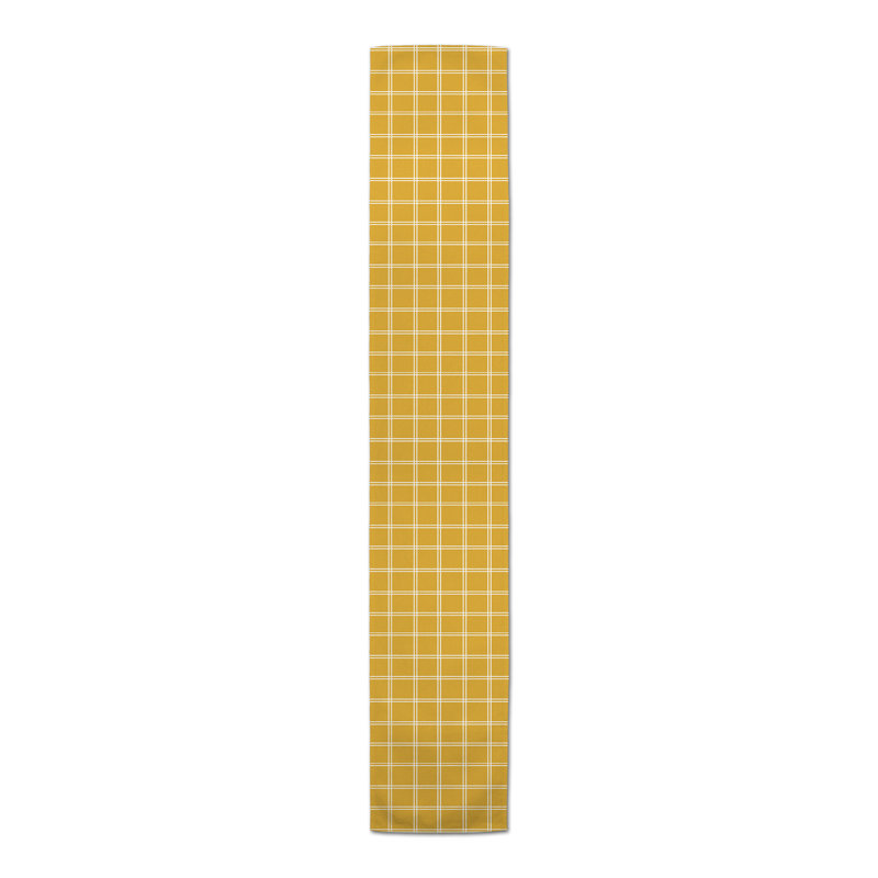 Chemin de table Harlingen, 90 po x 16 po, Jaune