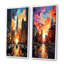 «City Detroit Popart», 2 pièces sur toile-747839849-747839854