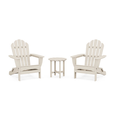 3-Piece Monterey Bay Folding Adirondack Set