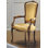 Muslin Upholstered Arm Chair in Gold