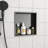Stainless Steel Shower Niche, Gunmetal Black-38934528-38934531