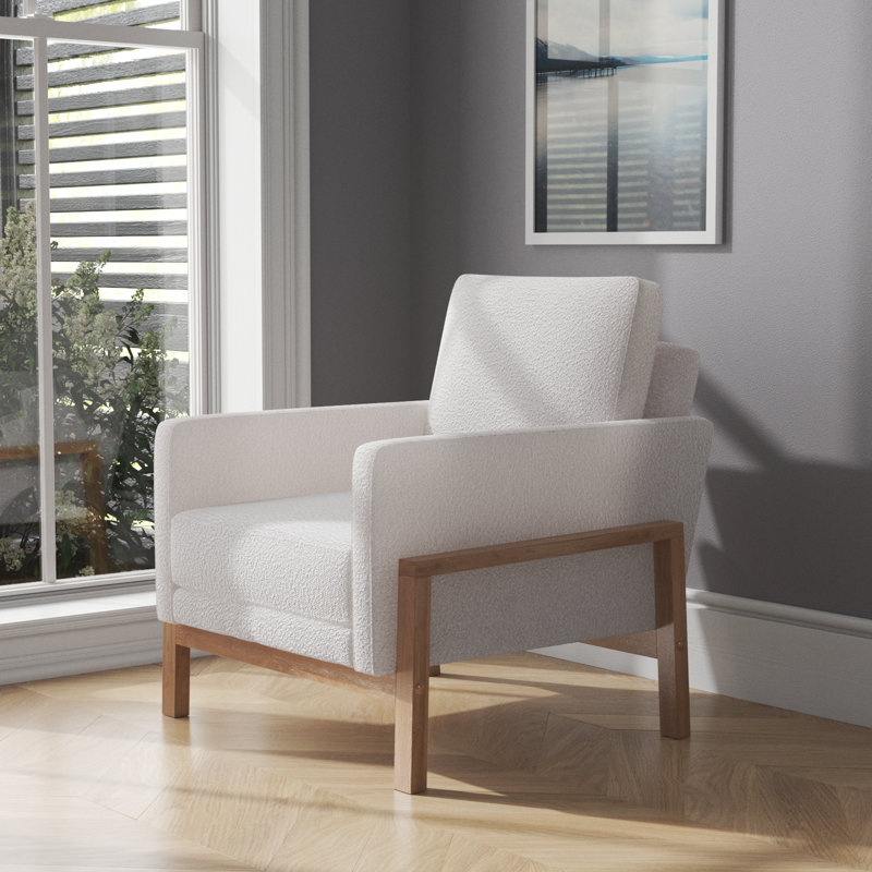 Chaise d'appoint Arlecia, Crème Boucle