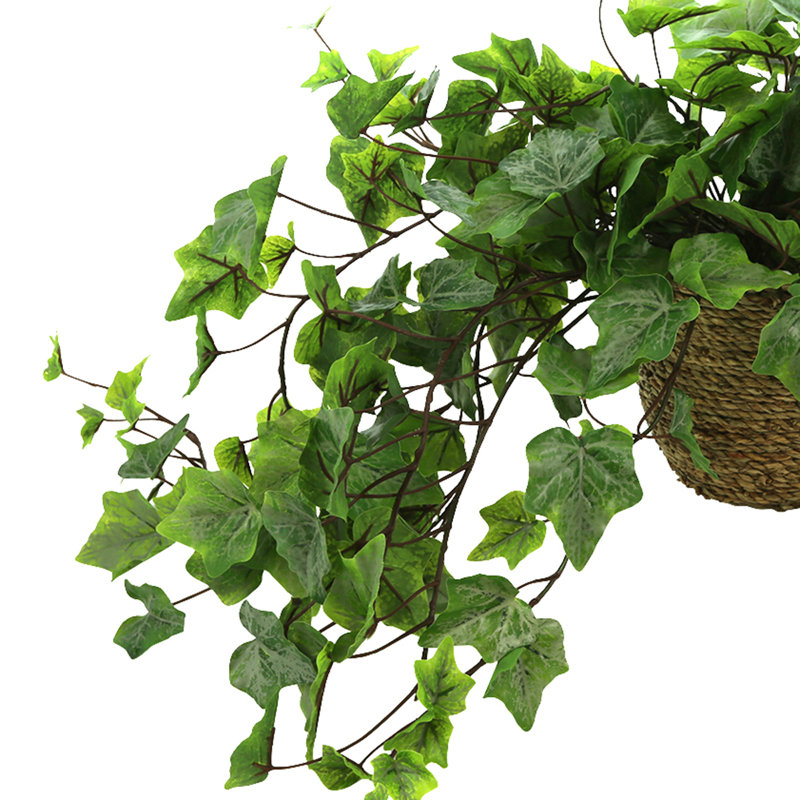 Verdant Vines Faux Ivy Plant in Fiberstone Pot