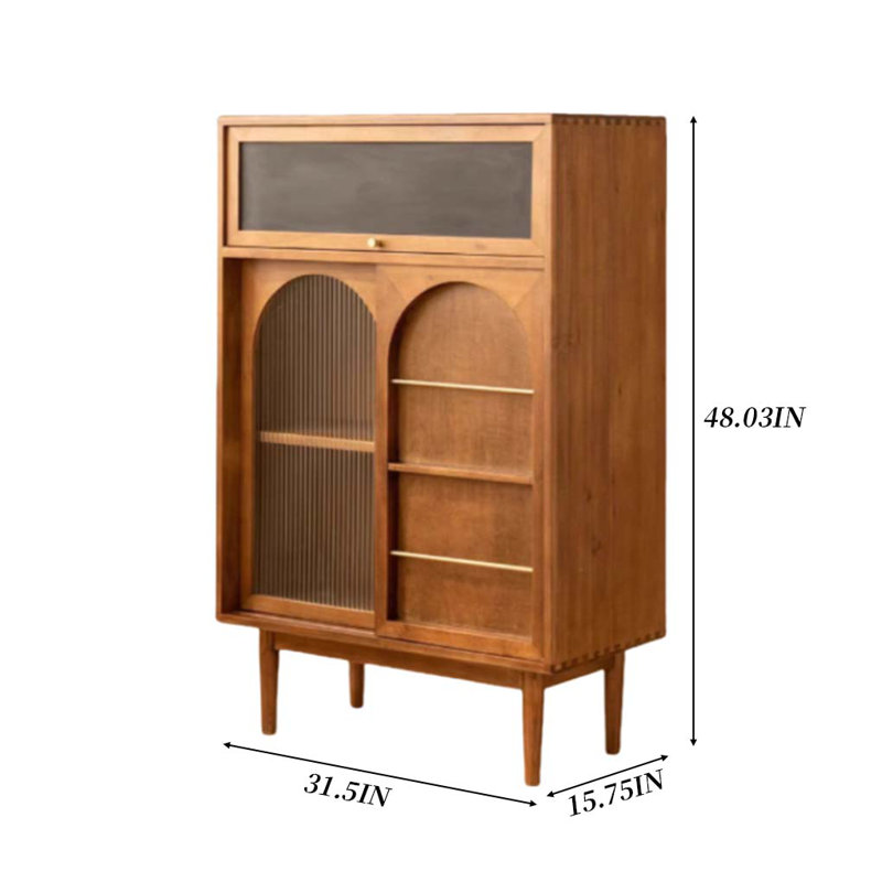 Armoires de rangement multifonctionnelles en bois massif