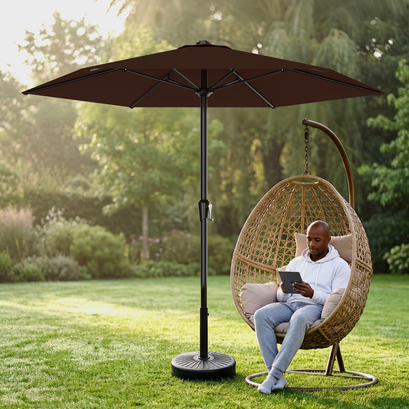  Parasol de marché 9 pi , Brun