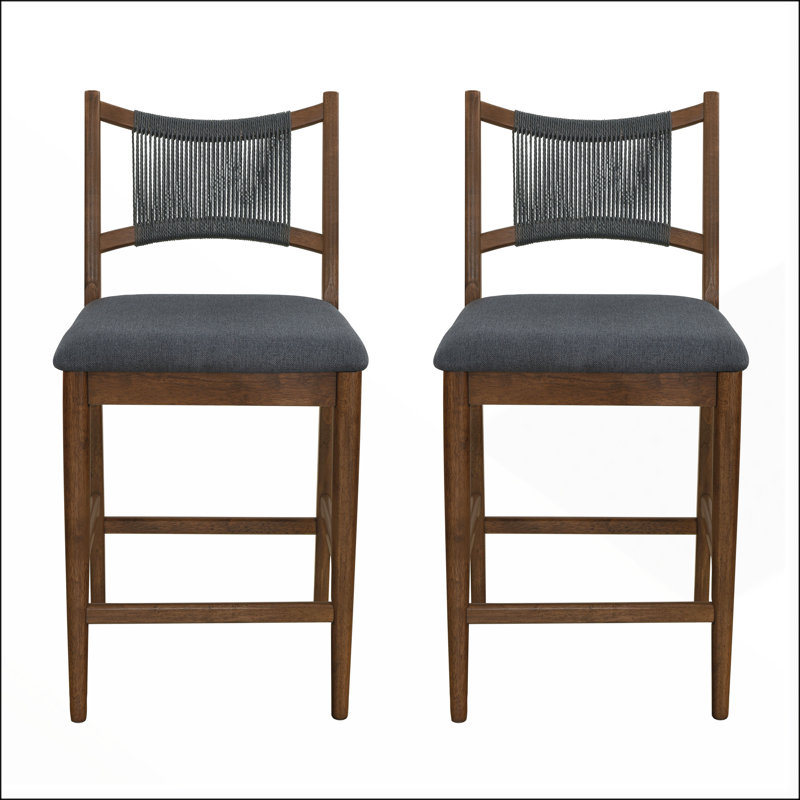 Tabouret de comptoir en bois Arno