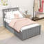 Lit plateforme simple en bois avec lit gigogne simple et lattes-510067997
