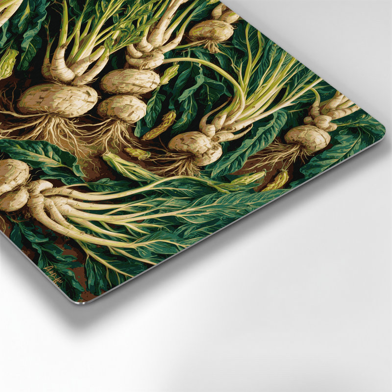 Légumes, art mural vert Arracacha, H 16 po x l 20 po