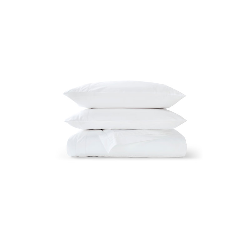 Balmoral Duvet Cover Set, King Duvet Cover + 2 Standard Pillowcases, White