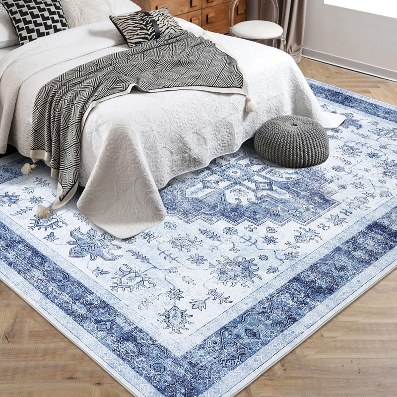Tapis de salon rectangulaire rectangulaire Amichai, Rectangle 9 pi x 12 pi