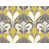Argent / géométrique jaune