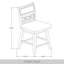Ensemble de salle à manger 5 pièces à hauteur de comptoir avec chaises pivotantes et table ronde de 45 pouces, gris antique-689108093