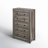 Arlina Farmhouse 5 - Drawer Chest,Rustic Gray-2008637543