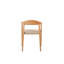 Fika Dining Armchair Untreated Teak Flax Rope