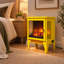 Poêle-cheminée électrique autoportant de 45,7 cm (18 po) de largeur avec effet de flamme 3D et 2 niveaux de chauffage, jaune classique-791952569
