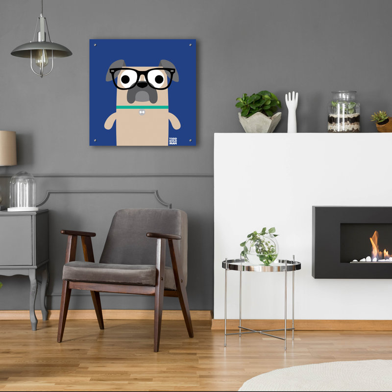 «Bow Wow Pug» par Todd Art, H 24 po x l 24 po